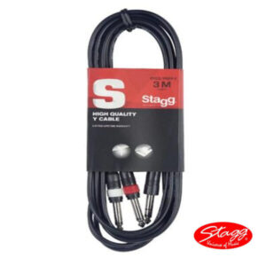 STAGG - Cable Plug Mono a 2 plug Mono 3m - SYC3P2
